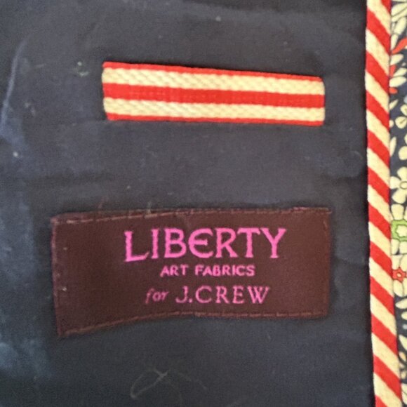 J. Crew Liberty Art Fabrics Meadow Floral Schoolboy Blazer and Toothpick Jeans - Picture 5 of 14